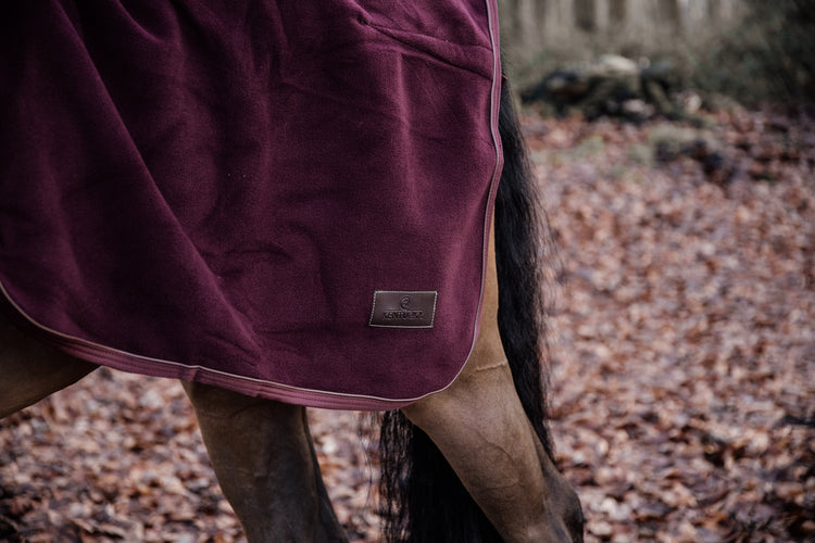 Bordeaux Fleece exercise rug