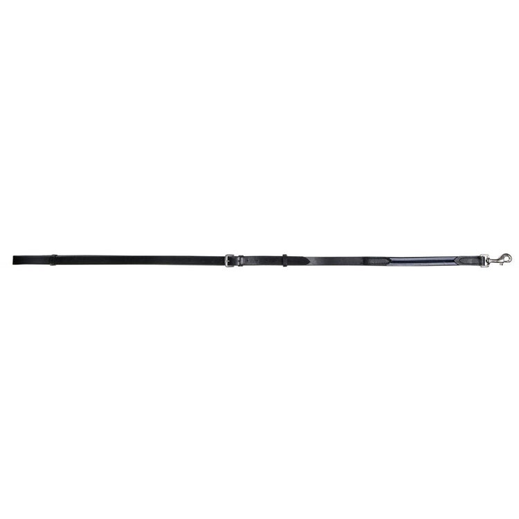 Leather side reins with elastic