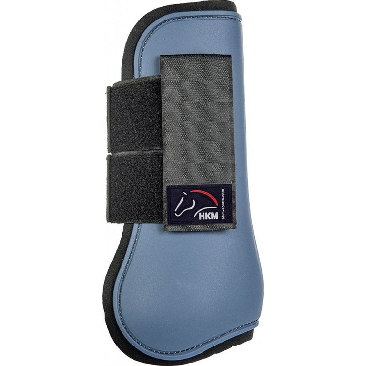 Deep blue protection boots