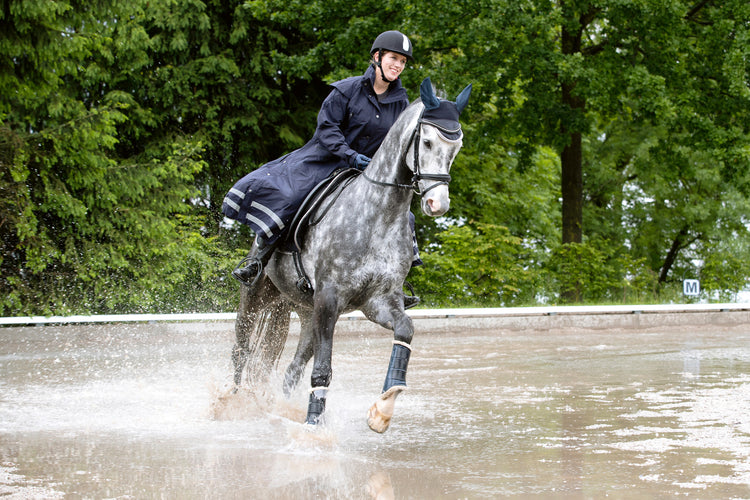 Foot Length riding rain coat