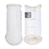 White brushing boots with sheepskin
