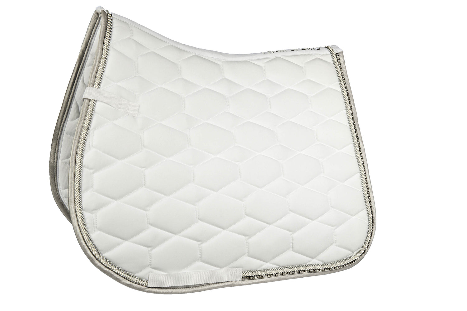 White jumping saddle cloth