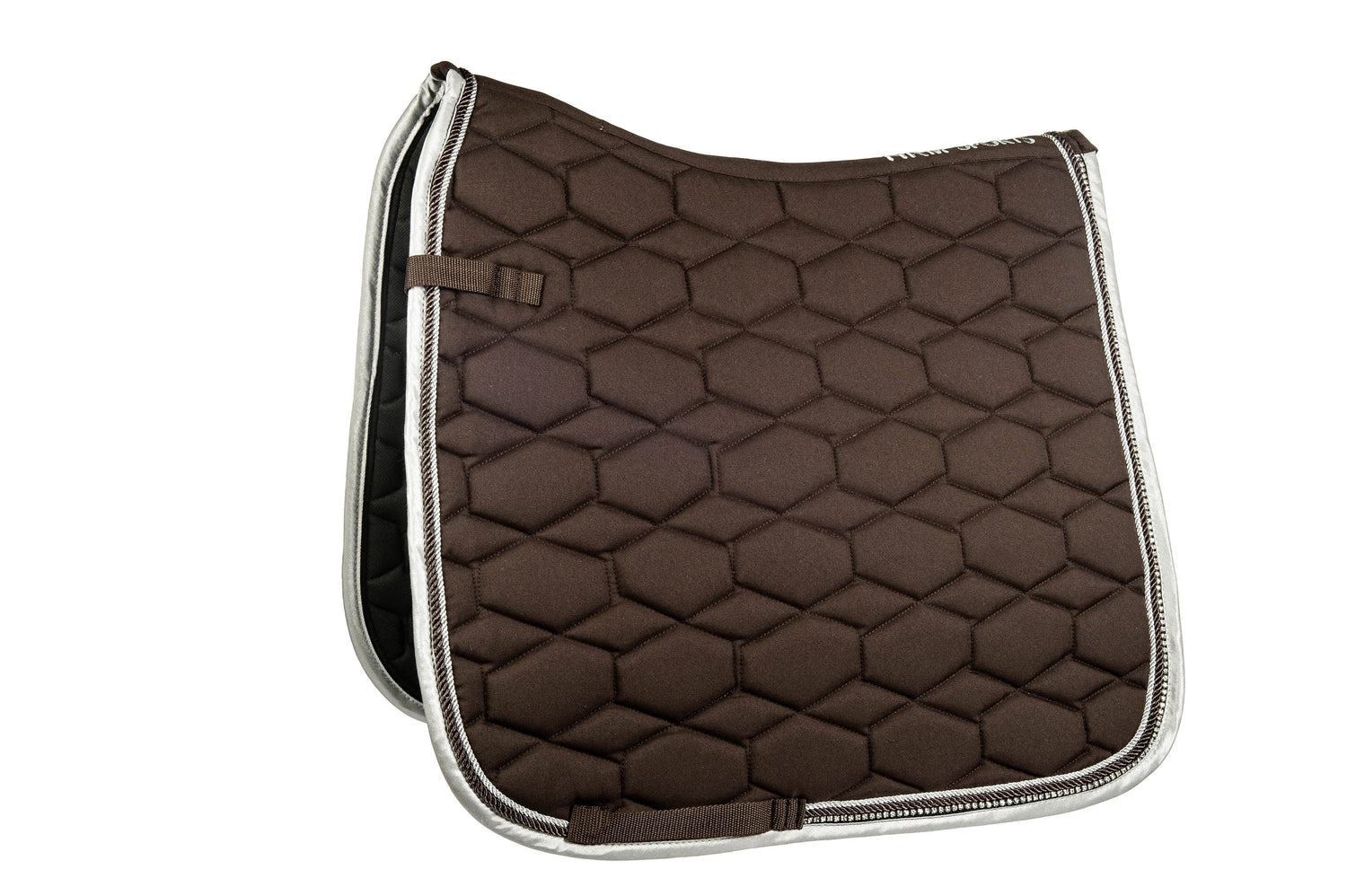 Brown dressage saddle pad