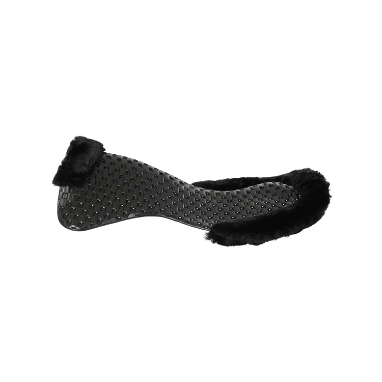 Acavallo black gel half pad with fake fur