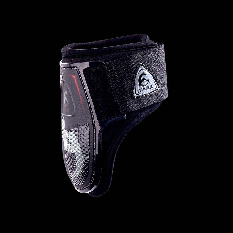 Serigraphed Opera Young Horse Fetlock Boot Gel Lined Black/Red