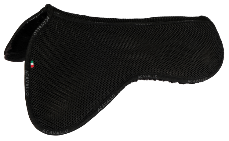 Acavallo Pad Spine Free, 3D Spacer Fabric, Memory Foam, C. C. Pad, Eco-Wool Underside (Jump)