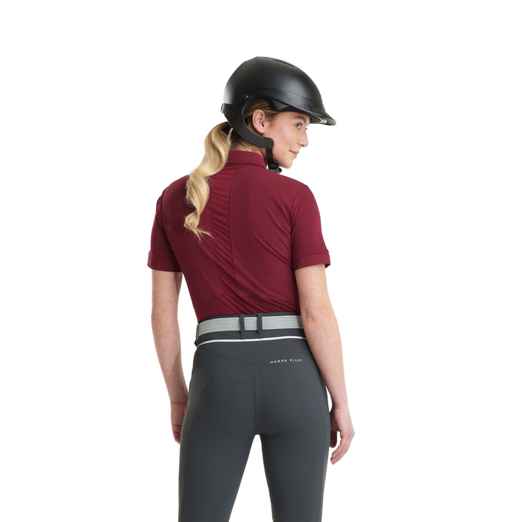 ladies mesh equestrian training shirt