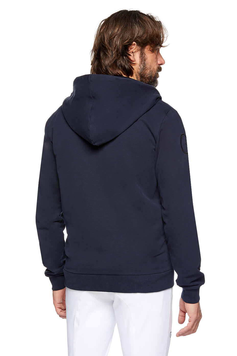 sweater with a zipper for equestrians