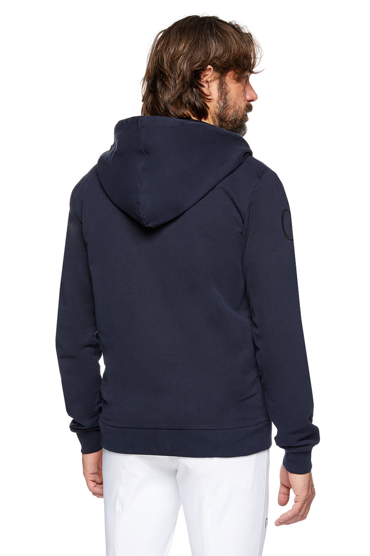 sweater with a zipper for equestrians