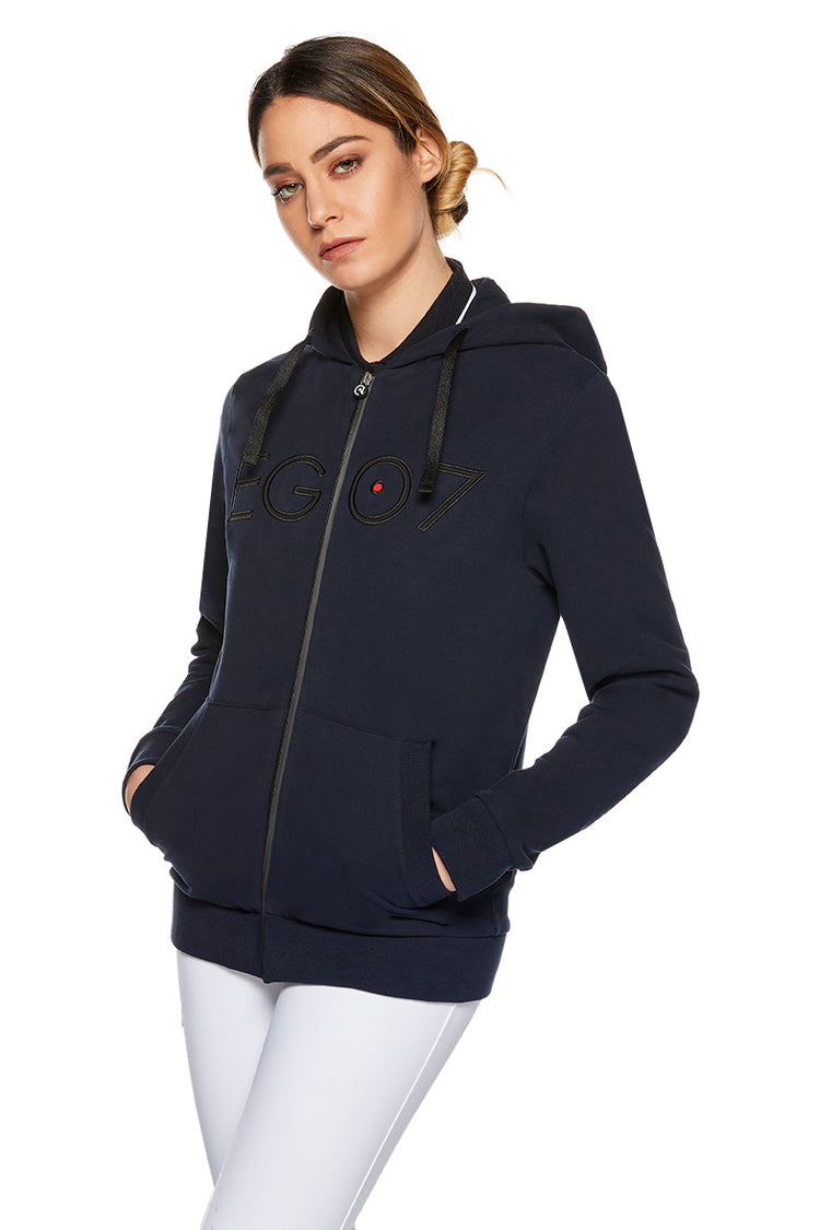 Ladies sweater with a zipper