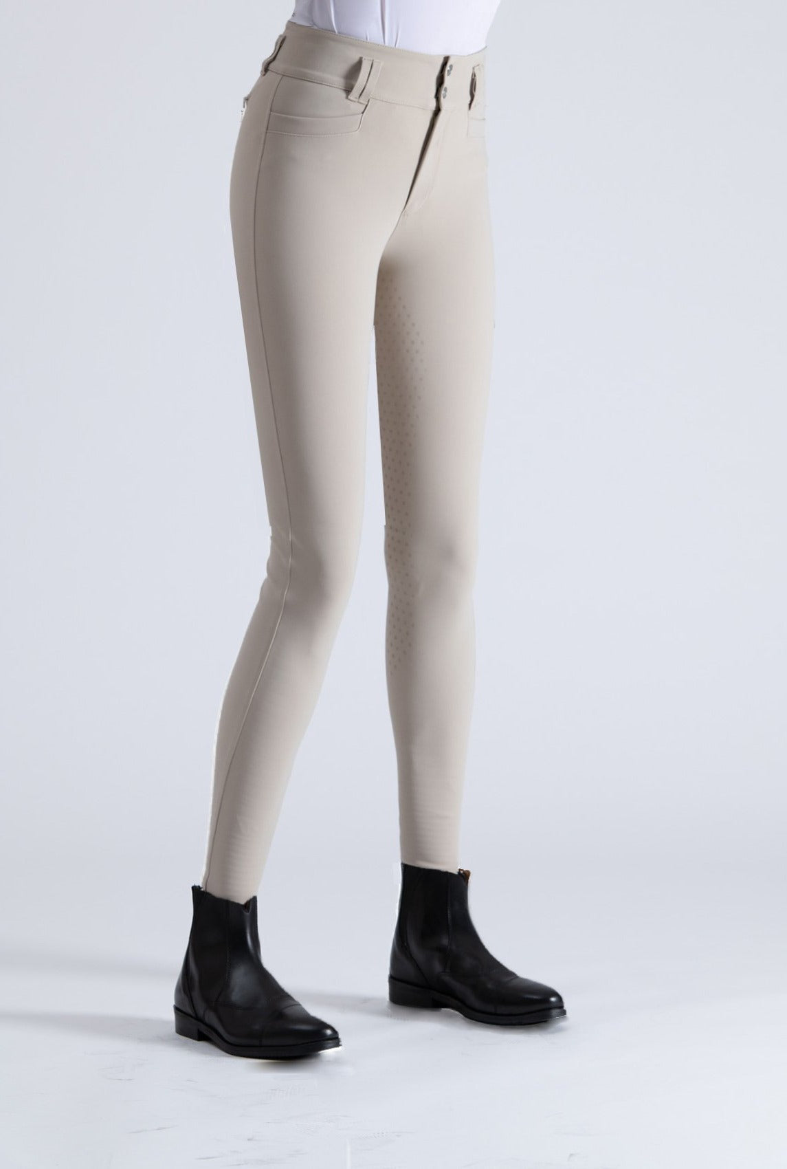 High waist beige breeches