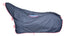 Horse rain sheet for protecting saddle at shows