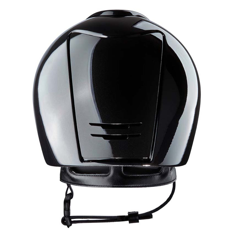 Black shine equestrian helmet