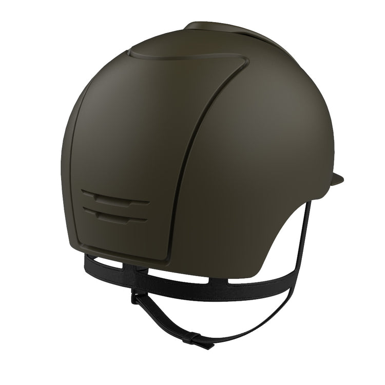 Military equestrian helmet in green