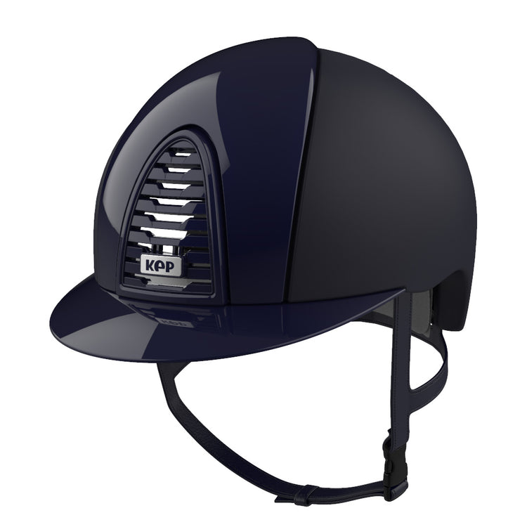 Dark blue horse riding helmet
