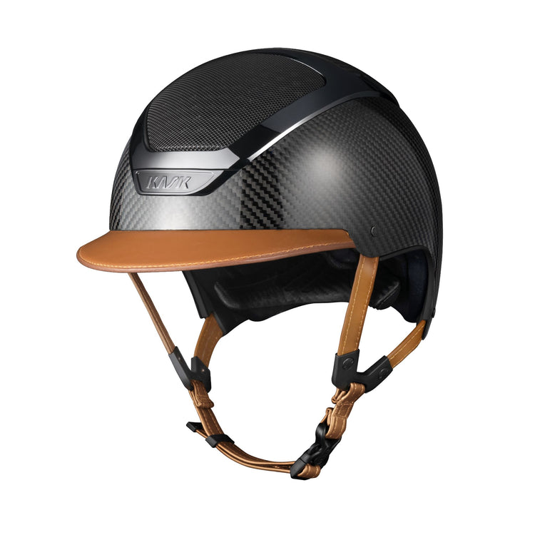 Carbon equestrian helmet