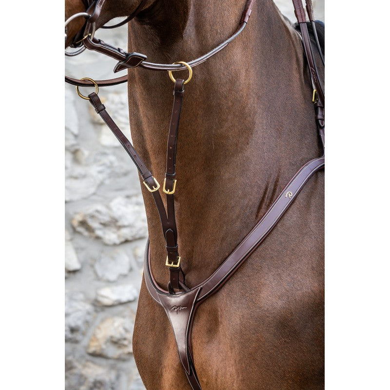 Martingale attachment with brass fittings