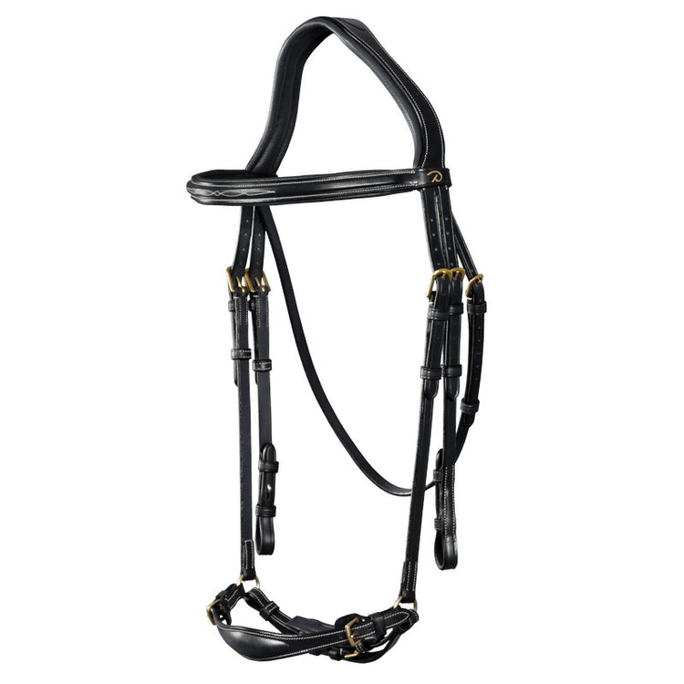 Ergonomic drop noseband bridle