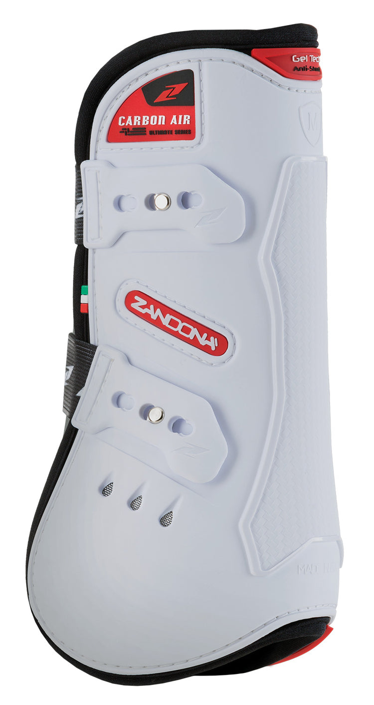 White show jumping boots for horses