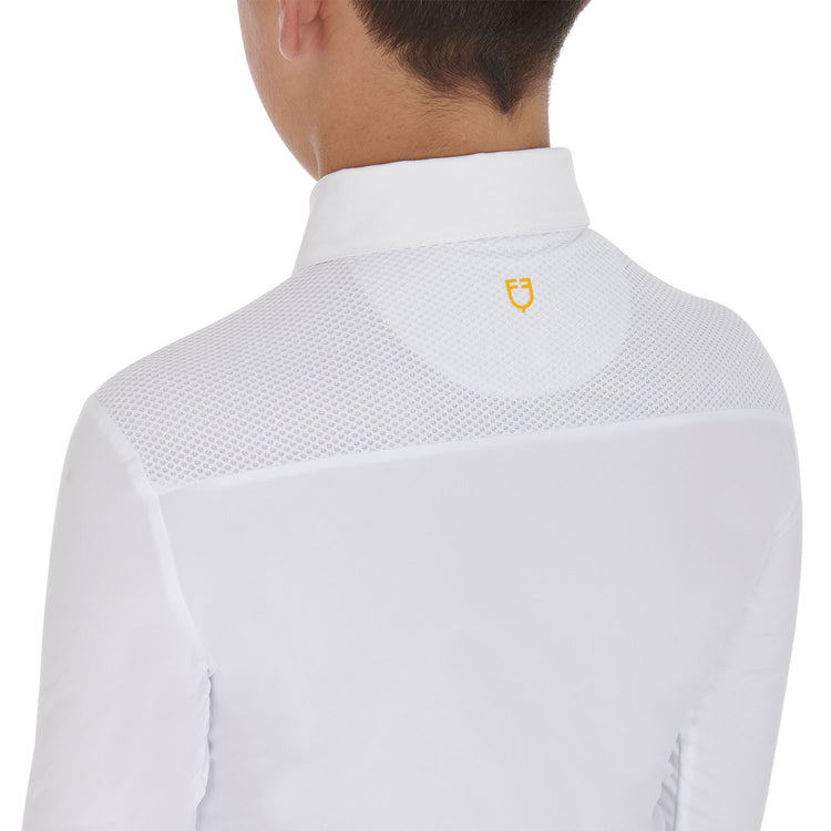 Boys competition shirt with mesh