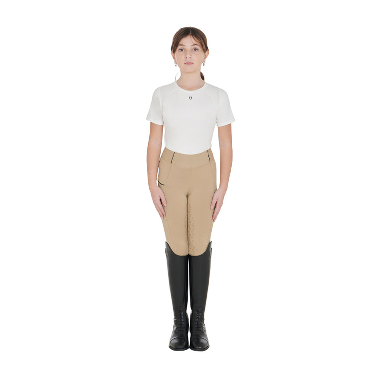 Mädchen reithose beige
