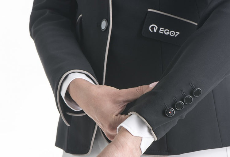 Black with Beige Trim Show Jacket