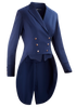 Dressage tail coat for women navy with rose gold