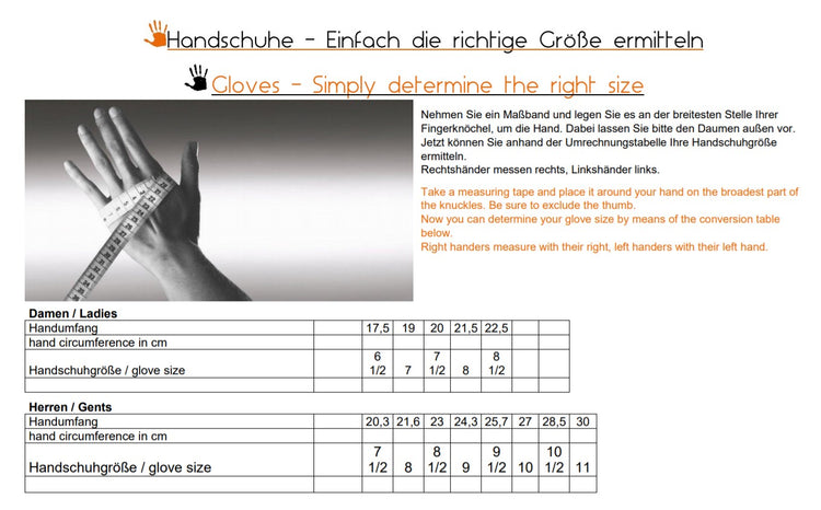 Hauke Schmidt Size Chart