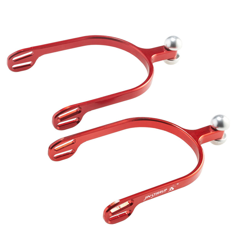 Jin Stirrup Spurs Long Red