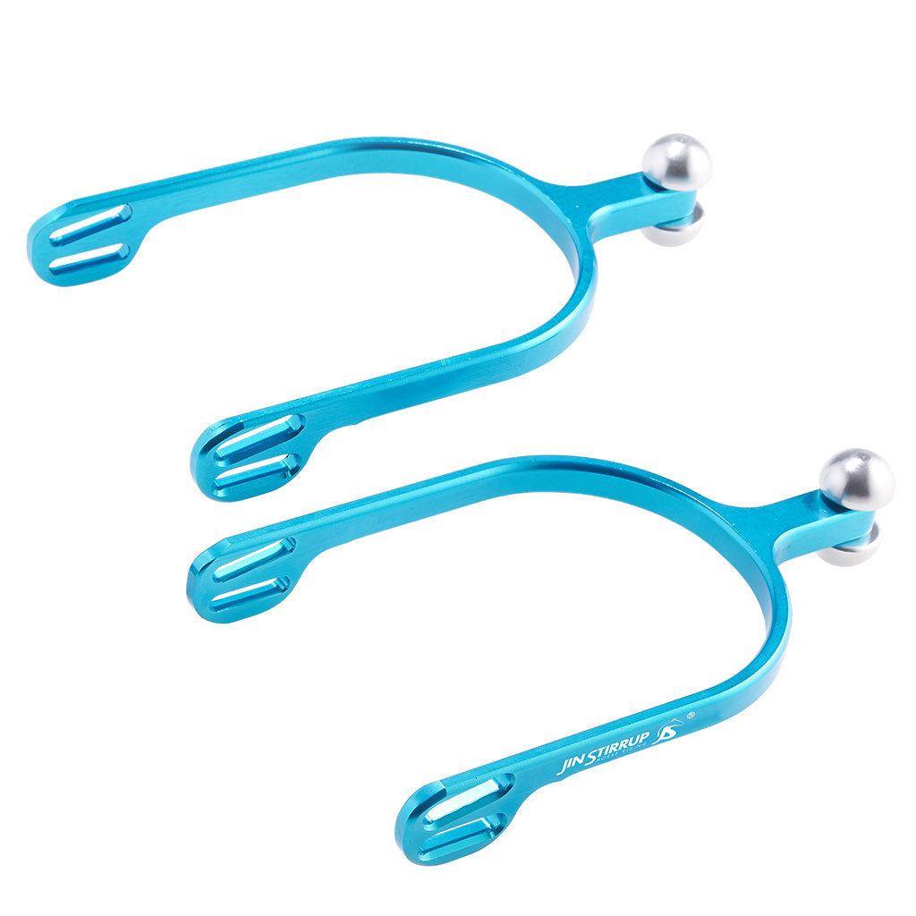 Jin Stirrup Spurs Long Turquoise