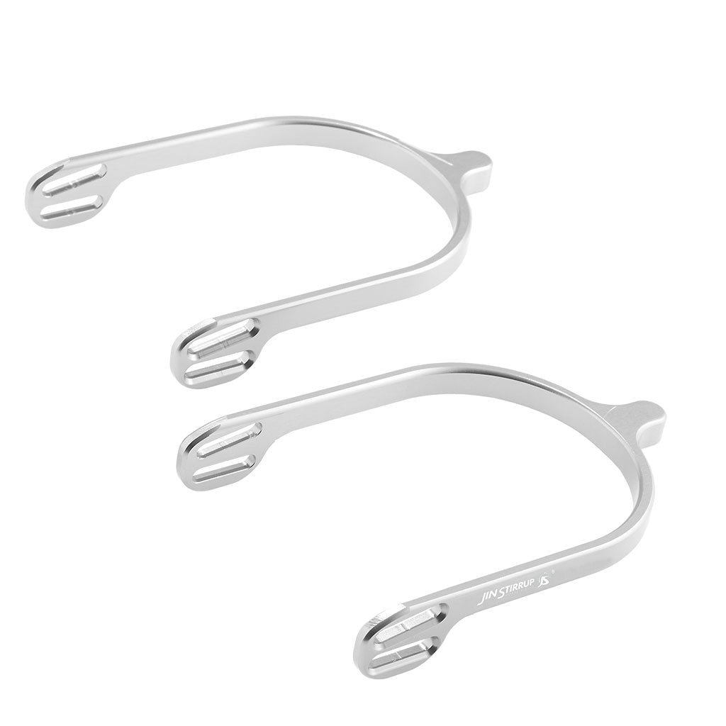 Jin Stirrup Spurs Medium Aluminium