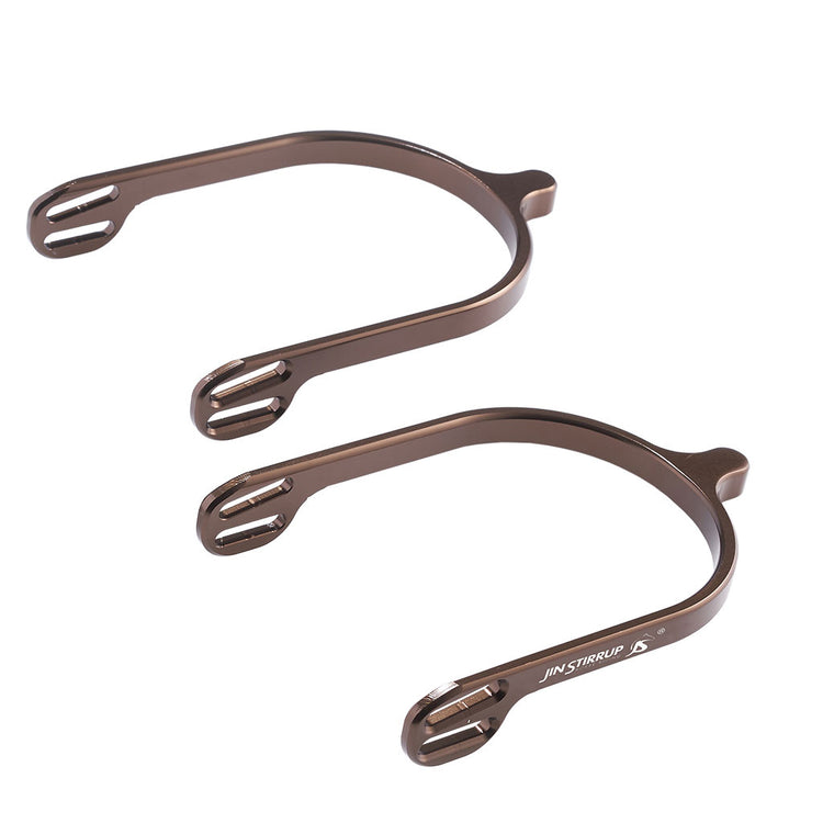 Jin Stirrup Spurs Medium Brown