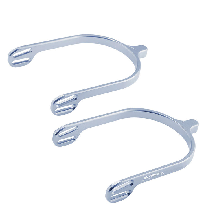 Jin Stirrup Spurs Medium Titanium