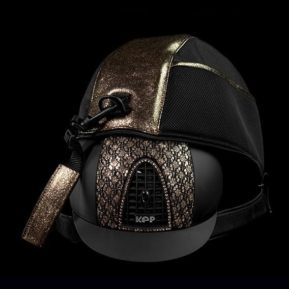 Shiny Gold Helmet Bag