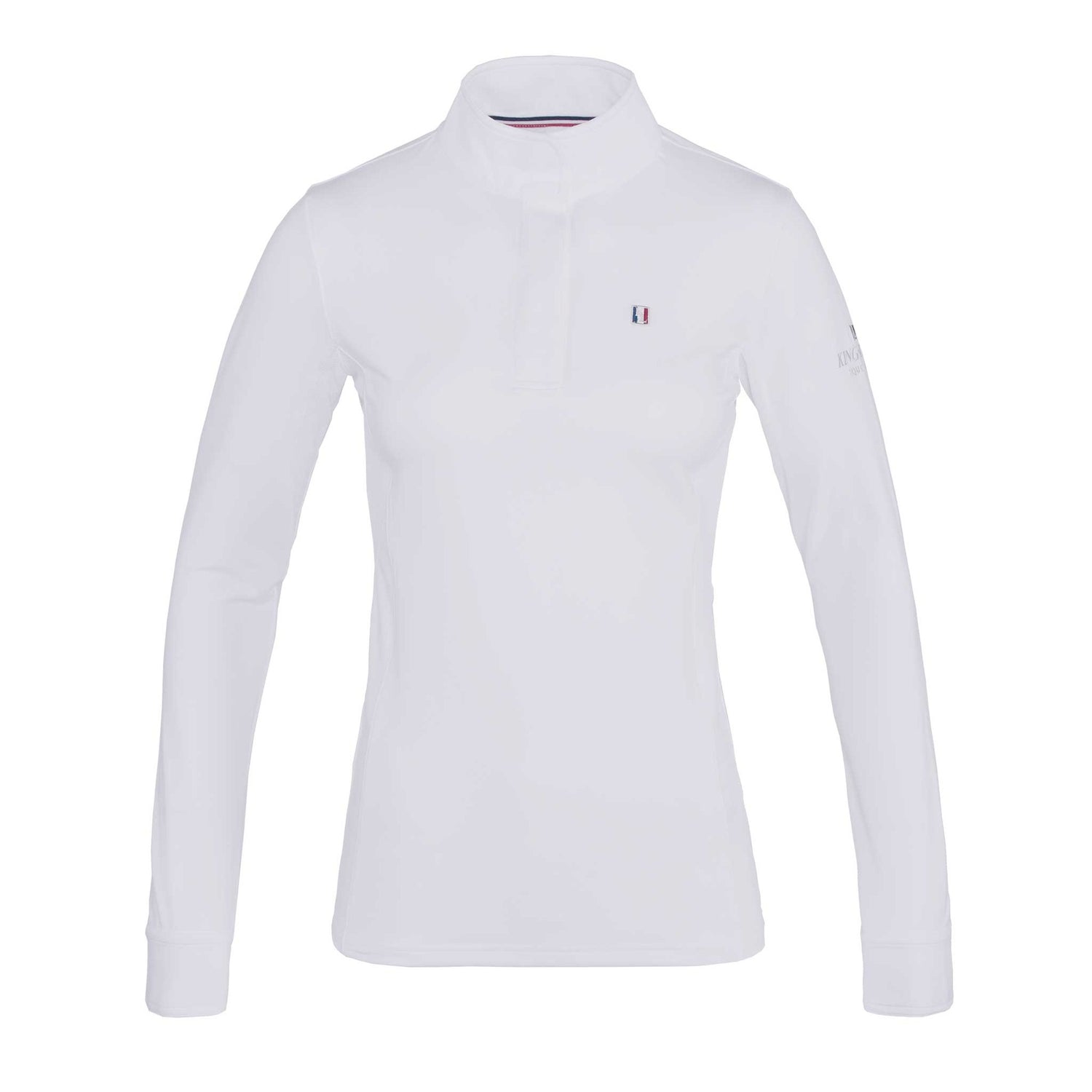 White Long Sleeve Ladies Dressage Shirt