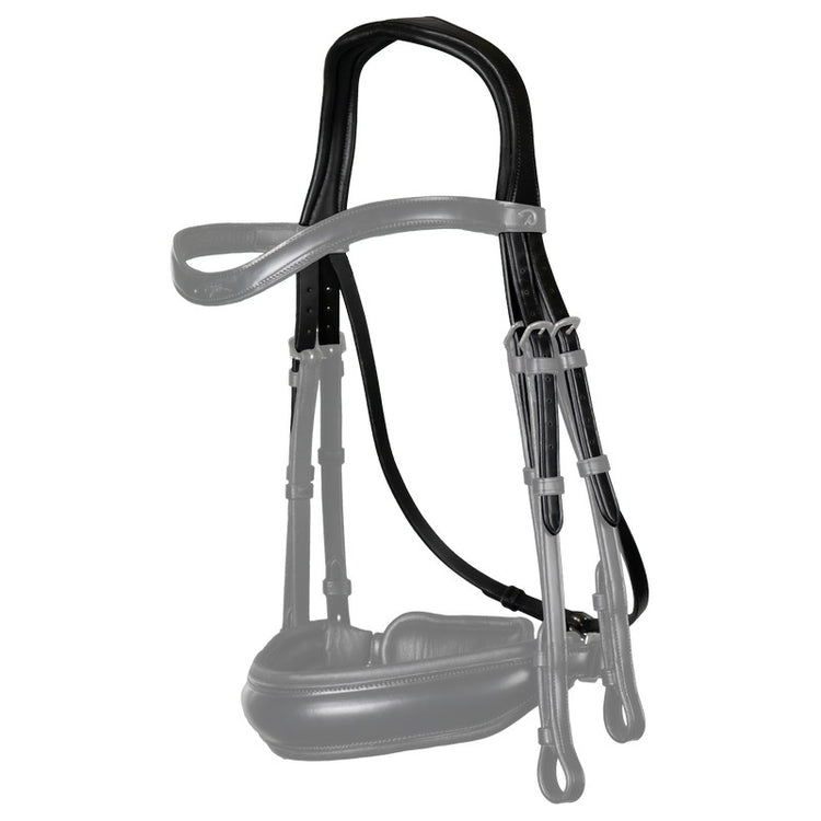 Double bridle headpiece