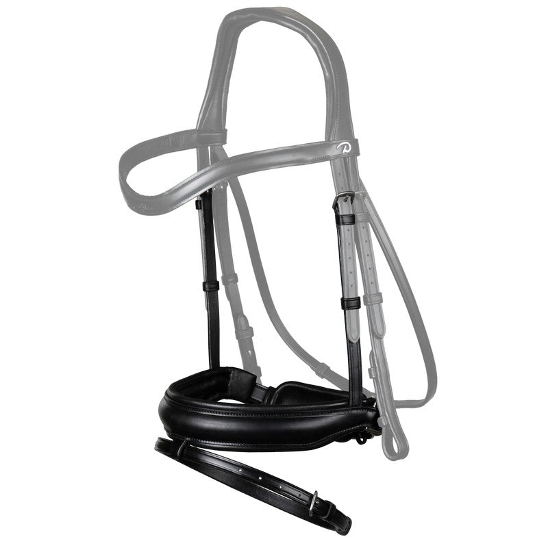 Black dressage flash noseband