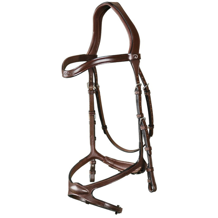 Anatomical bridle havana