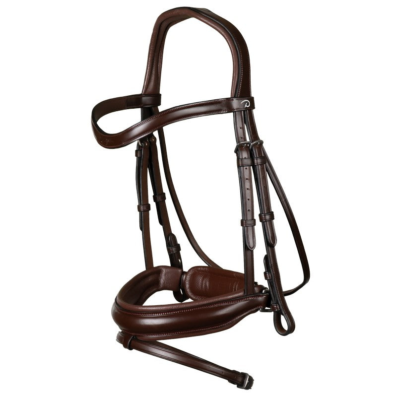 Brown Carnk Noseband Bridle