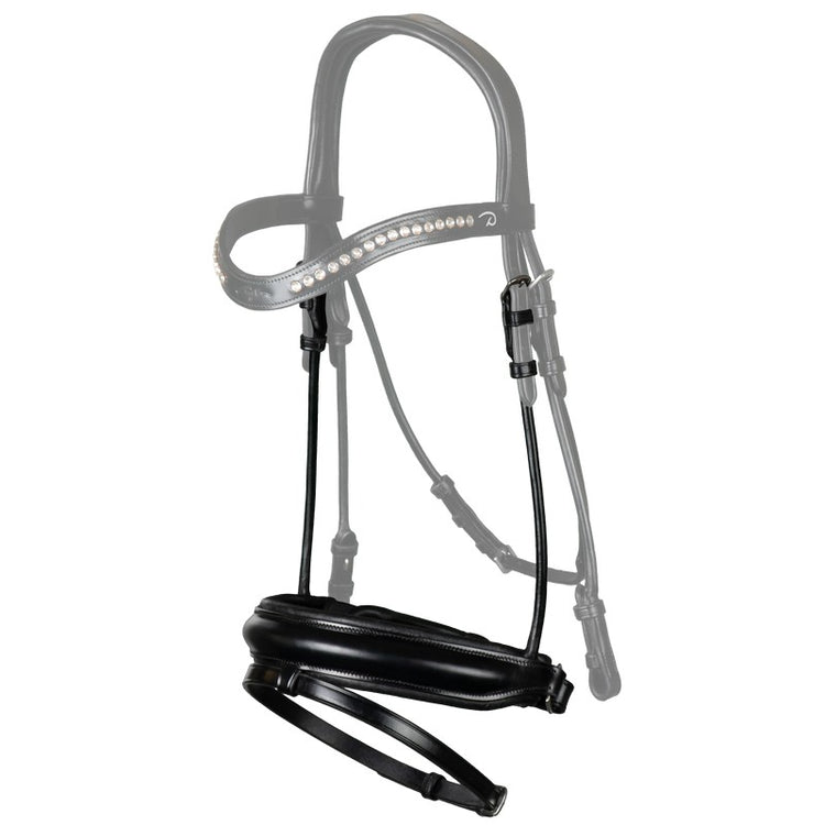 Round Leather Flash Noseband