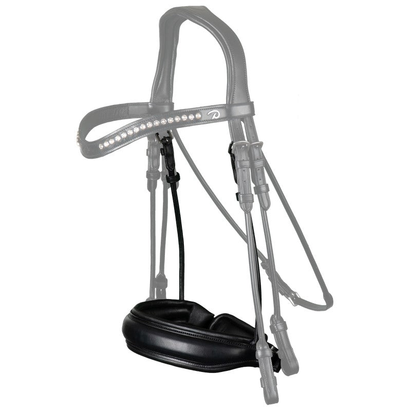 Round leather crank noseband