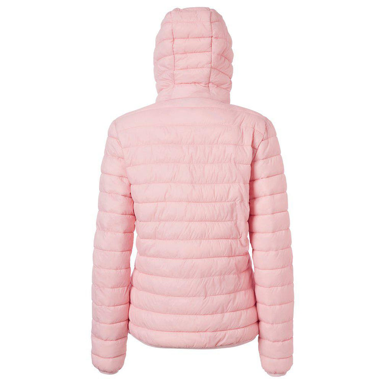 Pink puffer jacket
