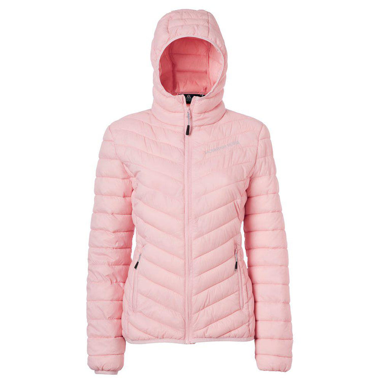 Lightweight pink puffer jacket