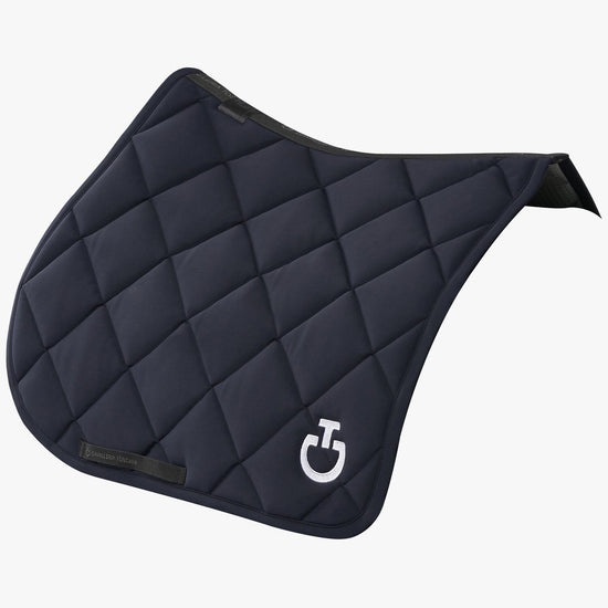 dark blue jumping saddle pad