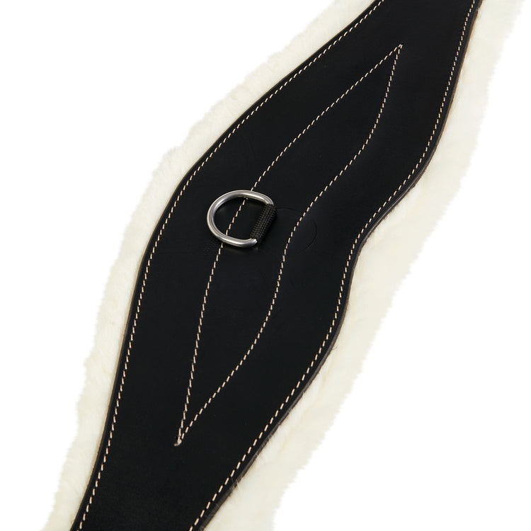 Sheepskin leather girth for horses