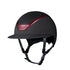 Horse riding helmet with bordeaux