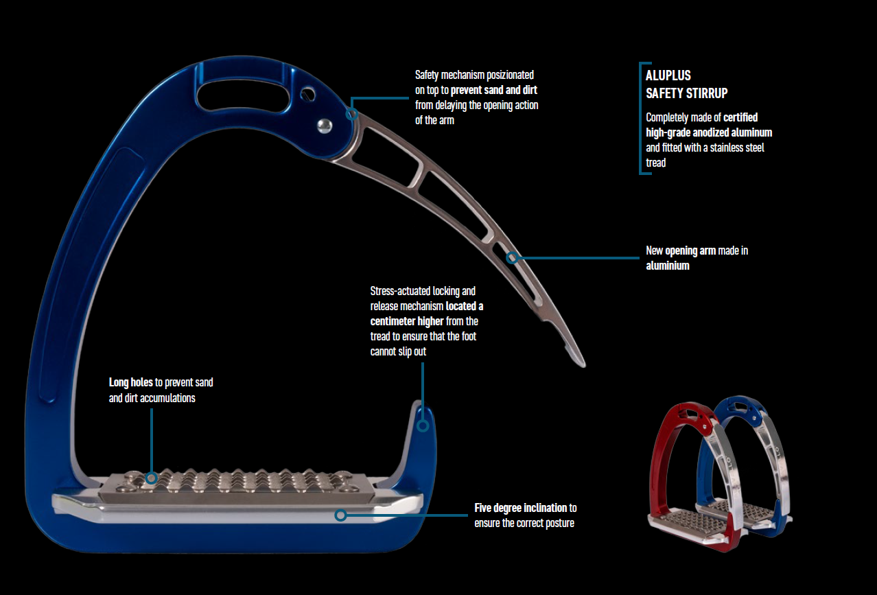 Arena Aluplus safety stirrups