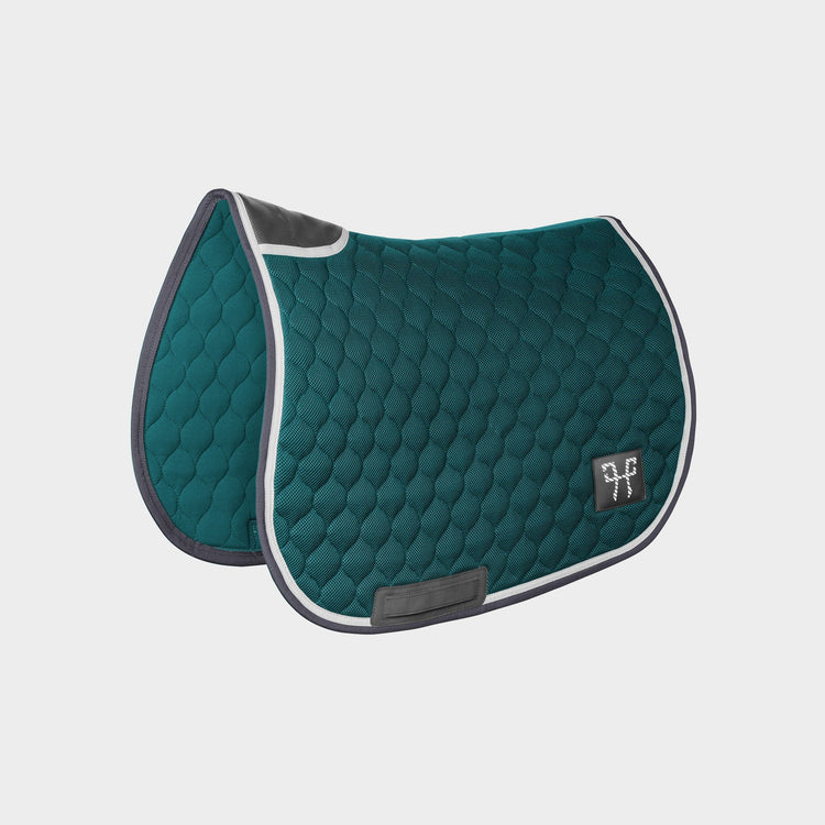 horse pilot green jumping saddle pad
