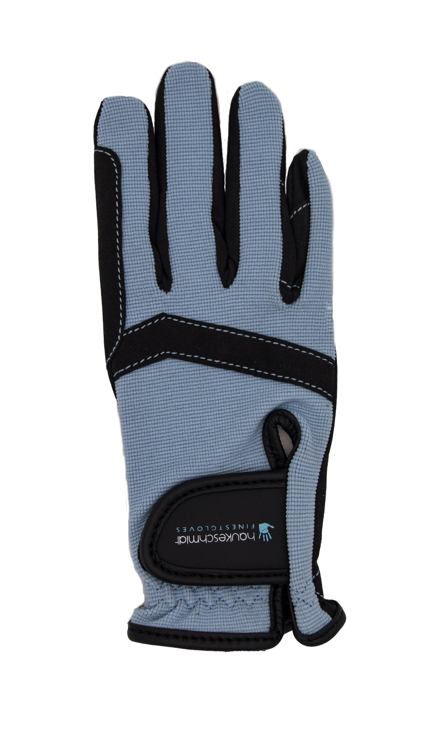 Riding gloves for equestrian children light blue