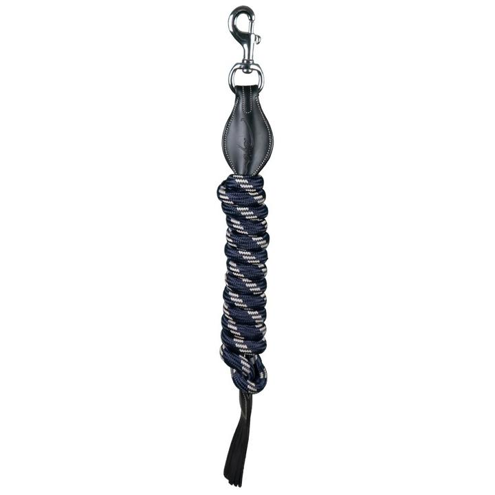 Nylon lead rope with leather